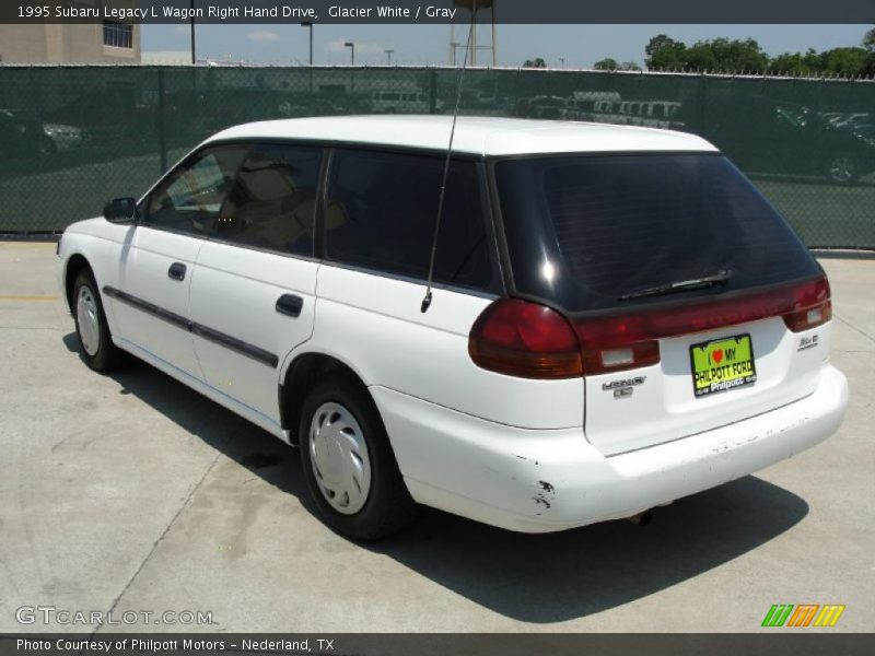 Glacier White / Gray 1995 Subaru Legacy L Wagon Right Hand Drive