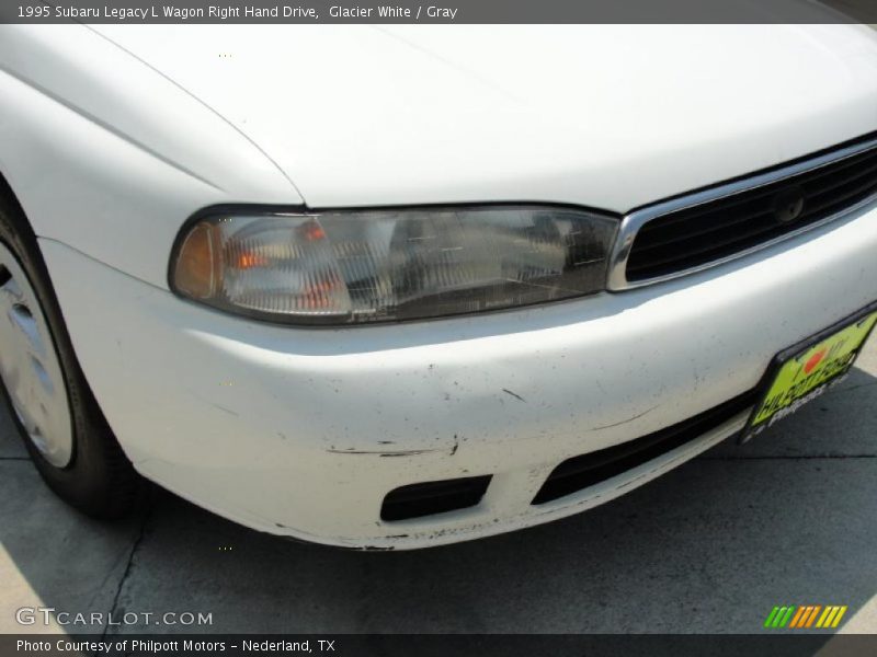 Glacier White / Gray 1995 Subaru Legacy L Wagon Right Hand Drive