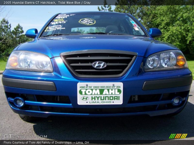 Tidal Wave Blue / Gray 2005 Hyundai Elantra GT Hatchback
