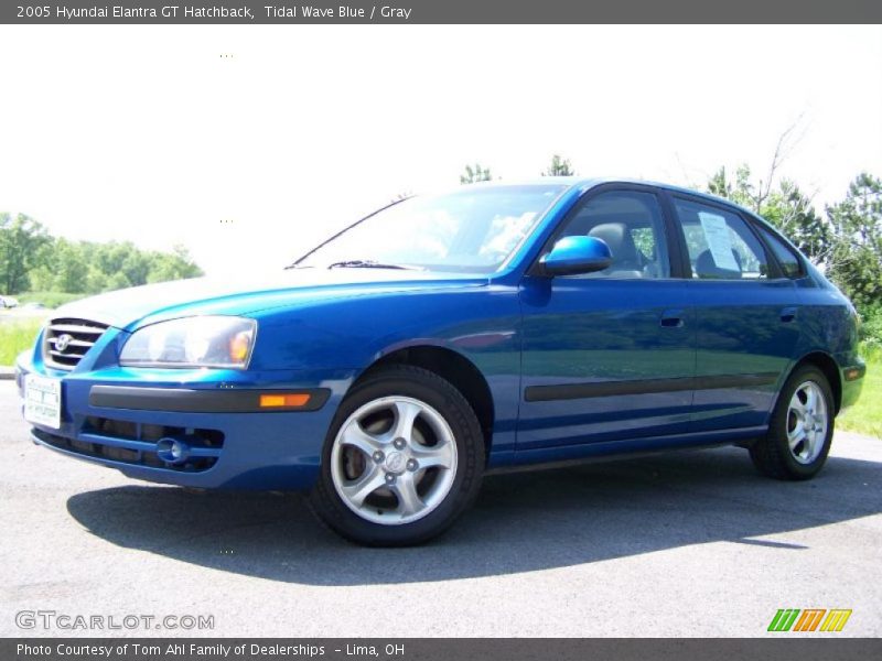 Tidal Wave Blue / Gray 2005 Hyundai Elantra GT Hatchback