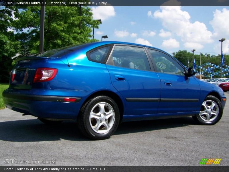 Tidal Wave Blue / Gray 2005 Hyundai Elantra GT Hatchback