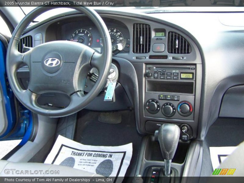 Tidal Wave Blue / Gray 2005 Hyundai Elantra GT Hatchback