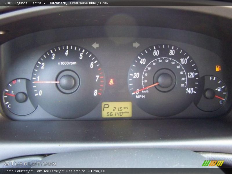 Tidal Wave Blue / Gray 2005 Hyundai Elantra GT Hatchback
