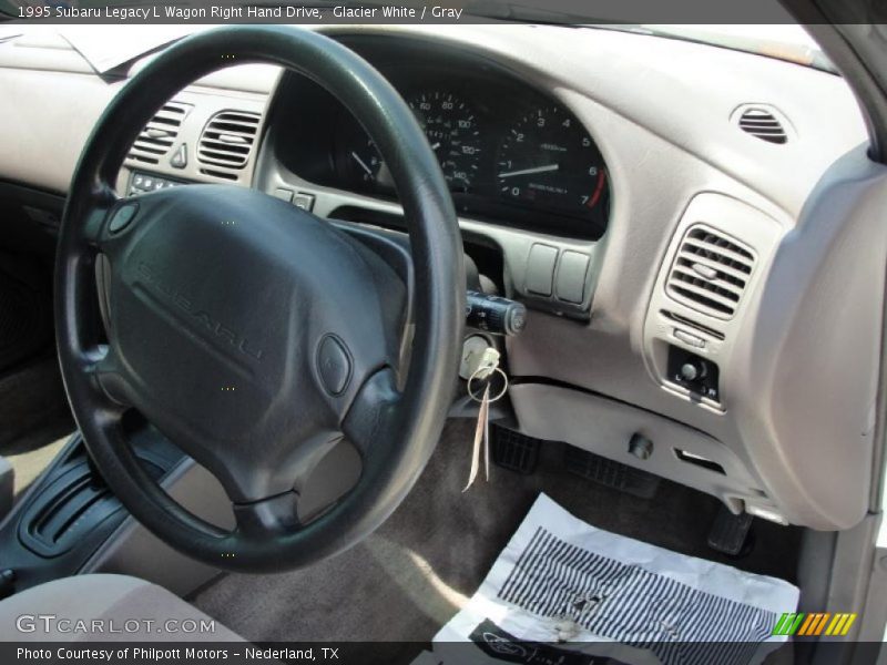 Glacier White / Gray 1995 Subaru Legacy L Wagon Right Hand Drive