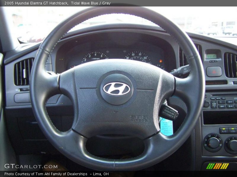 Tidal Wave Blue / Gray 2005 Hyundai Elantra GT Hatchback