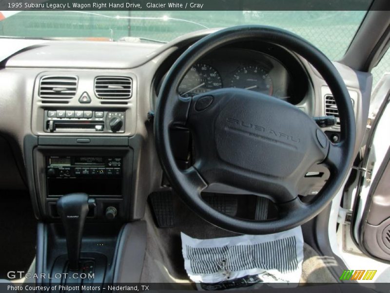 Glacier White / Gray 1995 Subaru Legacy L Wagon Right Hand Drive