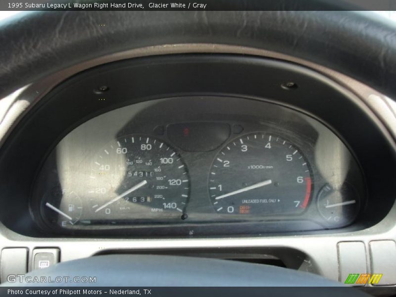 Glacier White / Gray 1995 Subaru Legacy L Wagon Right Hand Drive
