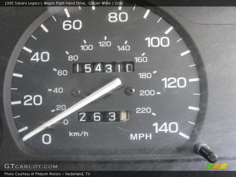 Glacier White / Gray 1995 Subaru Legacy L Wagon Right Hand Drive