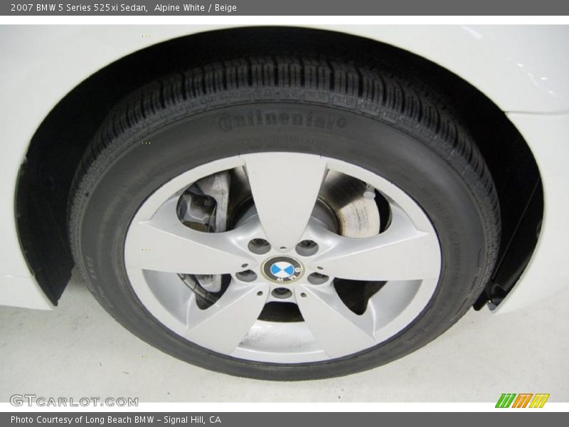 Alpine White / Beige 2007 BMW 5 Series 525xi Sedan