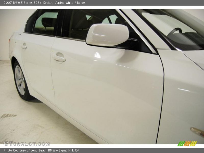 Alpine White / Beige 2007 BMW 5 Series 525xi Sedan