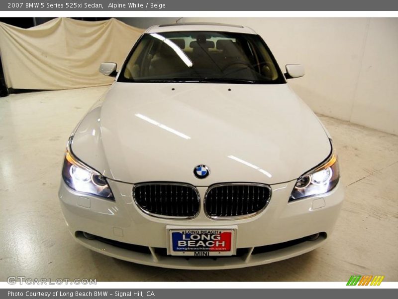 Alpine White / Beige 2007 BMW 5 Series 525xi Sedan