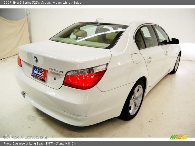 Alpine White / Beige 2007 BMW 5 Series 525xi Sedan