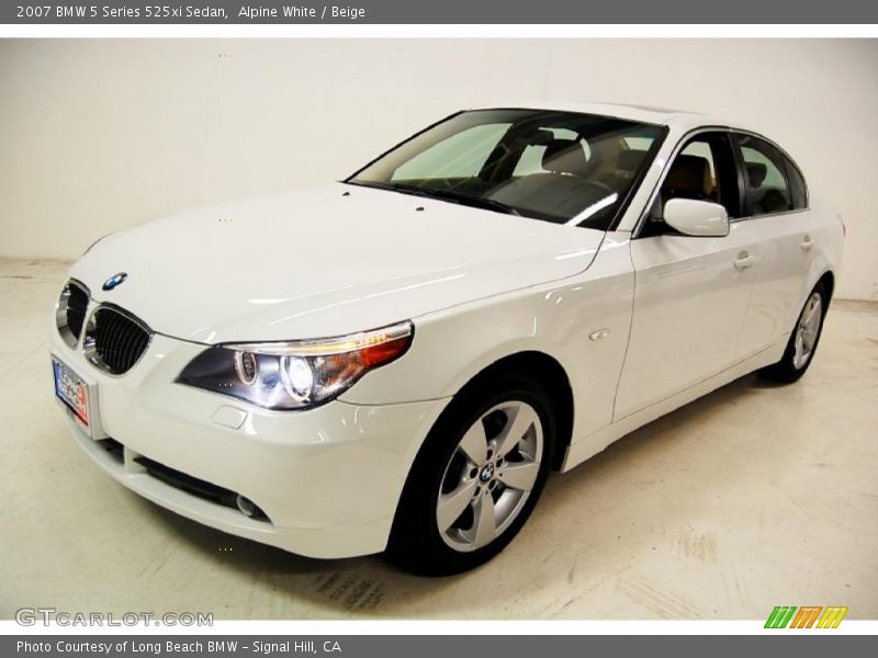 Alpine White / Beige 2007 BMW 5 Series 525xi Sedan