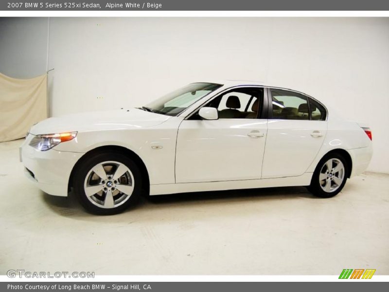 Alpine White / Beige 2007 BMW 5 Series 525xi Sedan