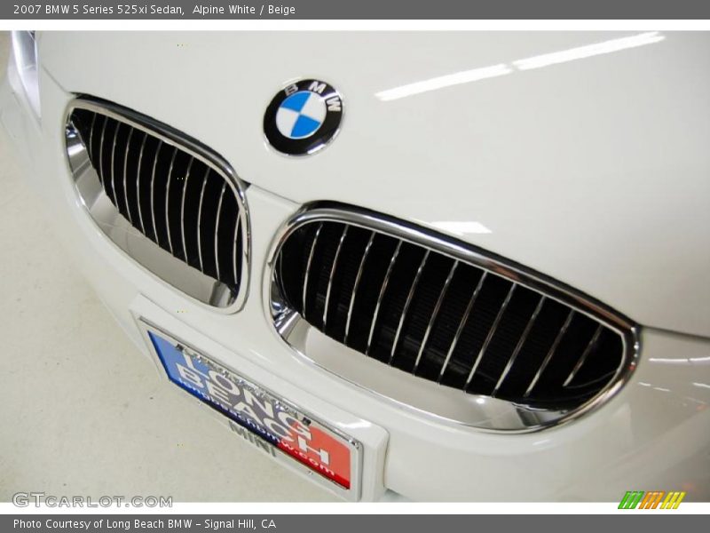 Alpine White / Beige 2007 BMW 5 Series 525xi Sedan