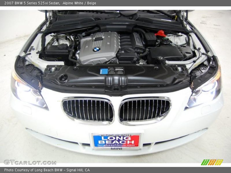 Alpine White / Beige 2007 BMW 5 Series 525xi Sedan