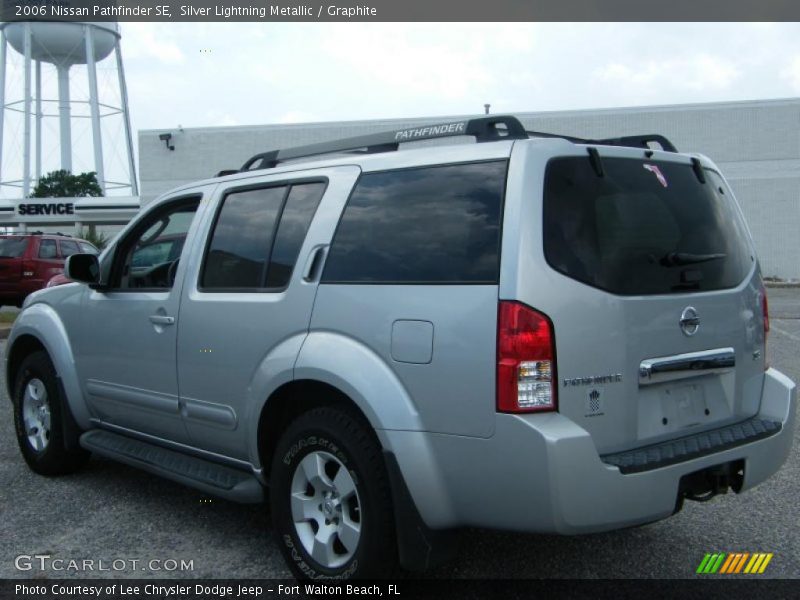 Silver Lightning Metallic / Graphite 2006 Nissan Pathfinder SE
