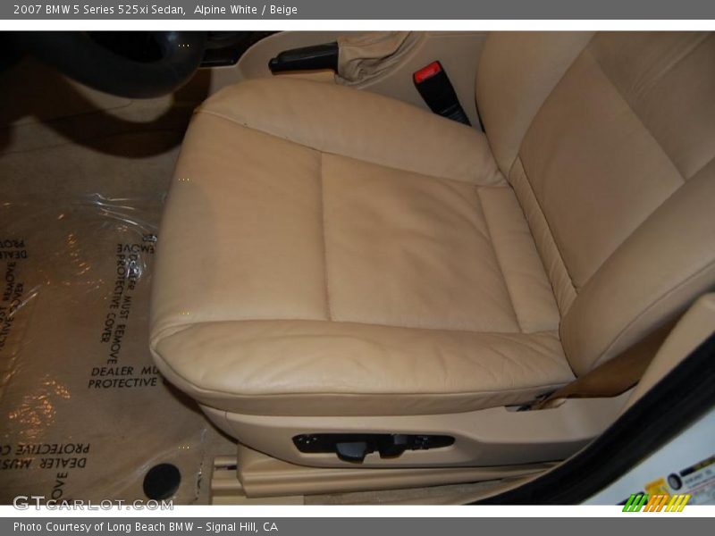 Alpine White / Beige 2007 BMW 5 Series 525xi Sedan