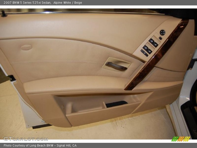 Alpine White / Beige 2007 BMW 5 Series 525xi Sedan