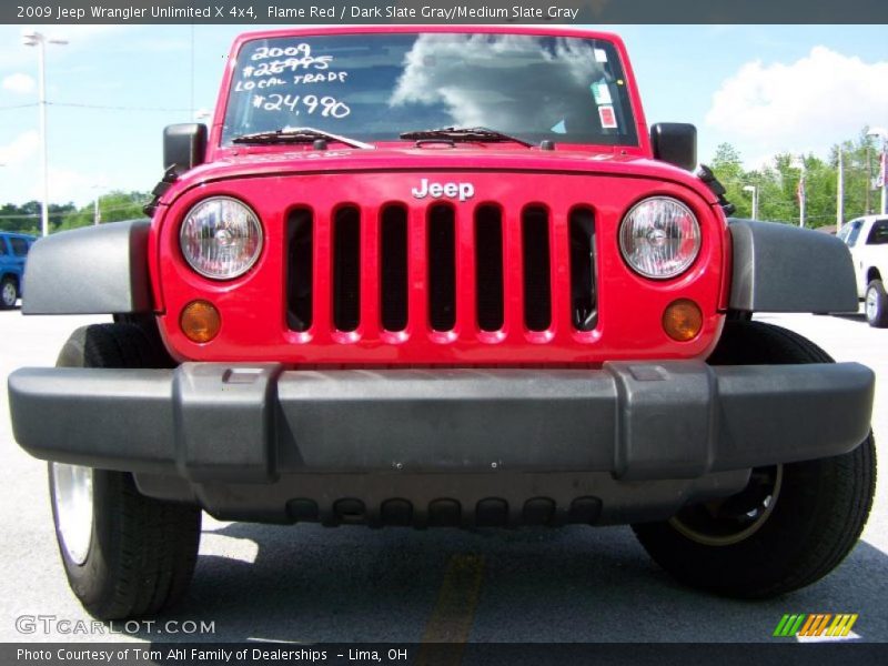 Flame Red / Dark Slate Gray/Medium Slate Gray 2009 Jeep Wrangler Unlimited X 4x4