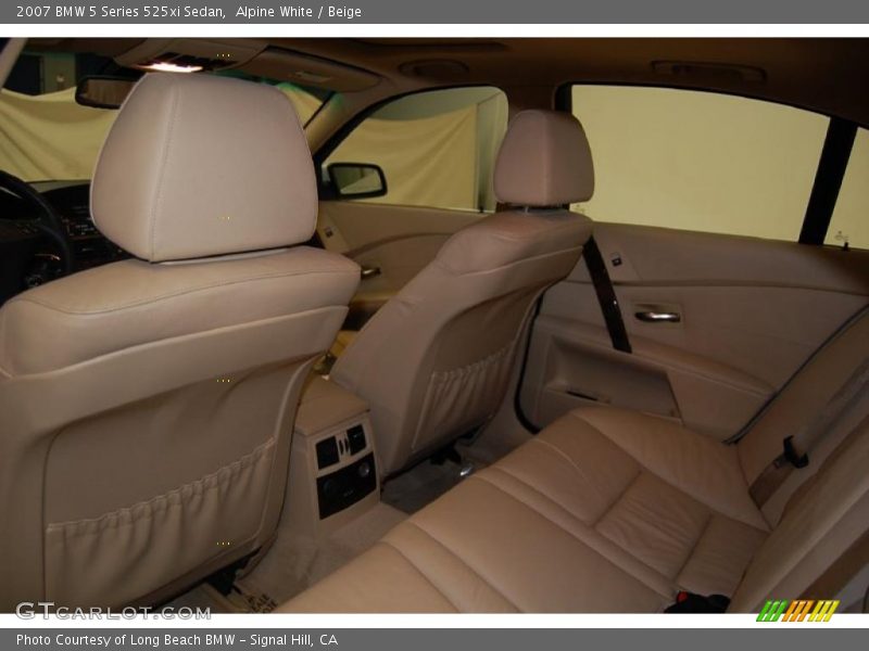 Alpine White / Beige 2007 BMW 5 Series 525xi Sedan