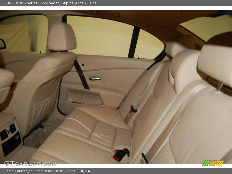 Alpine White / Beige 2007 BMW 5 Series 525xi Sedan