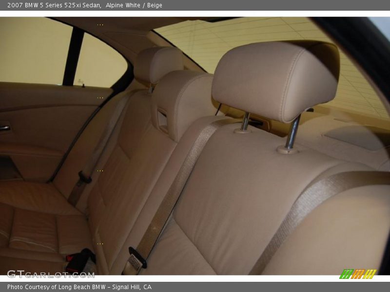 Alpine White / Beige 2007 BMW 5 Series 525xi Sedan