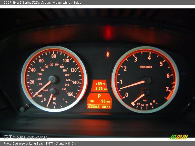 Alpine White / Beige 2007 BMW 5 Series 525xi Sedan