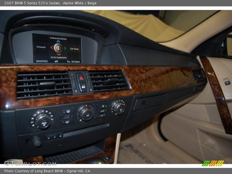 Alpine White / Beige 2007 BMW 5 Series 525xi Sedan