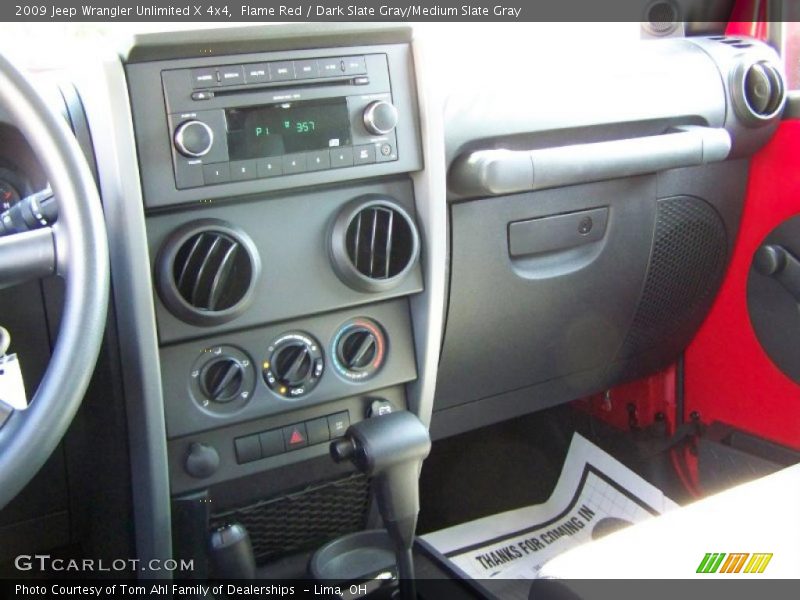 Flame Red / Dark Slate Gray/Medium Slate Gray 2009 Jeep Wrangler Unlimited X 4x4
