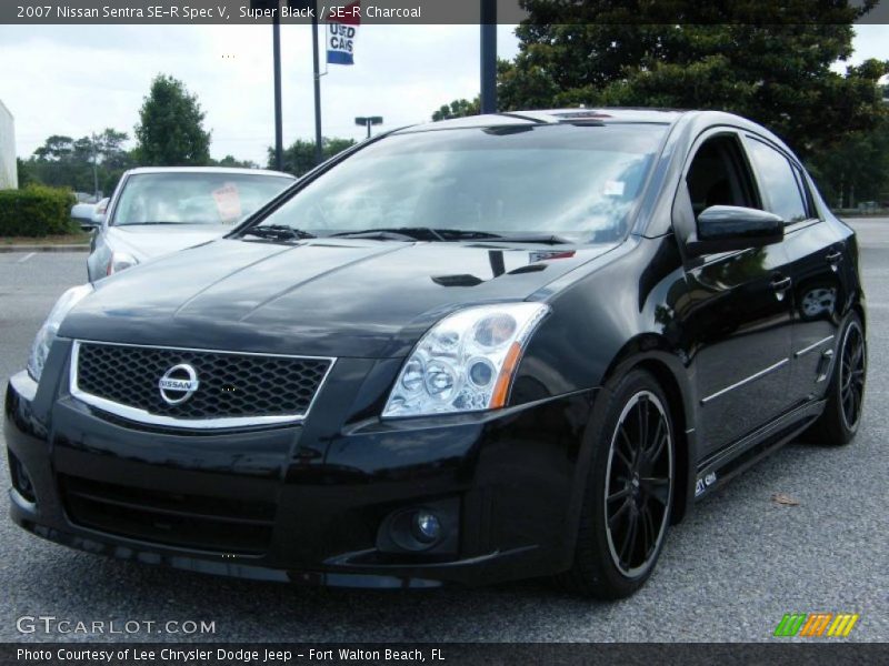 Super Black / SE-R Charcoal 2007 Nissan Sentra SE-R Spec V
