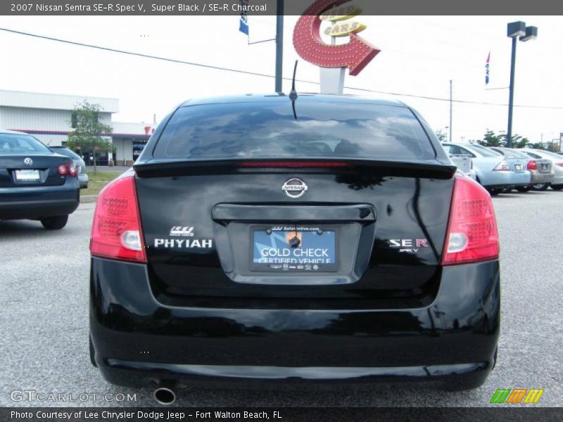 Super Black / SE-R Charcoal 2007 Nissan Sentra SE-R Spec V
