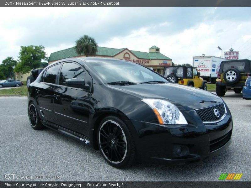 Super Black / SE-R Charcoal 2007 Nissan Sentra SE-R Spec V