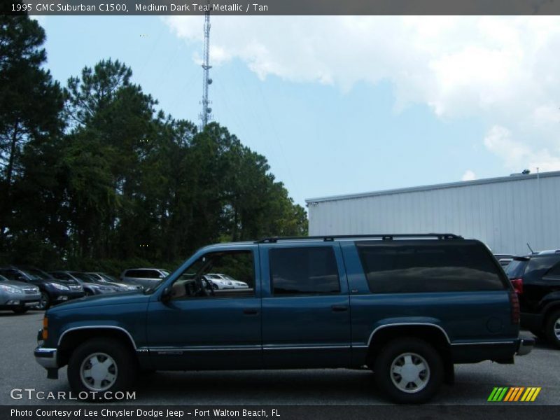 Medium Dark Teal Metallic / Tan 1995 GMC Suburban C1500