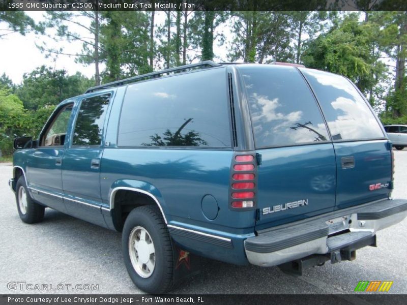 Medium Dark Teal Metallic / Tan 1995 GMC Suburban C1500
