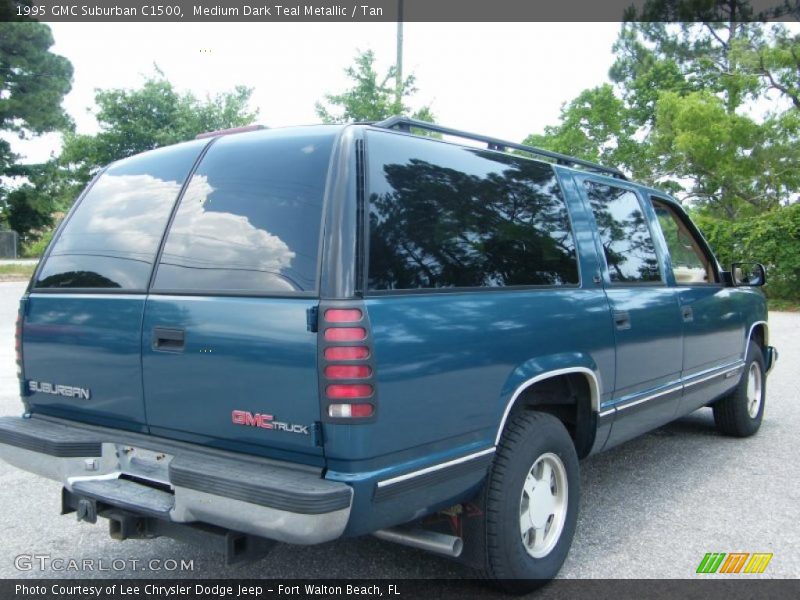 Medium Dark Teal Metallic / Tan 1995 GMC Suburban C1500