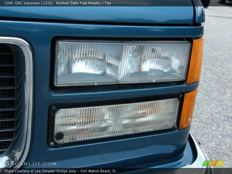 Medium Dark Teal Metallic / Tan 1995 GMC Suburban C1500