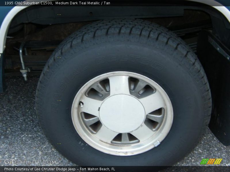 Medium Dark Teal Metallic / Tan 1995 GMC Suburban C1500