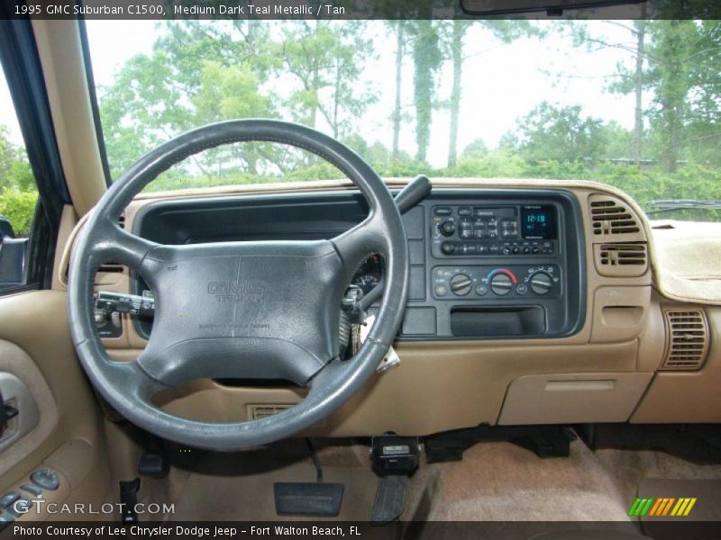 Medium Dark Teal Metallic / Tan 1995 GMC Suburban C1500