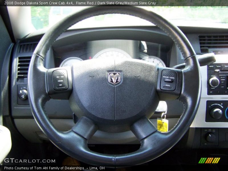 Flame Red / Dark Slate Gray/Medium Slate Gray 2008 Dodge Dakota Sport Crew Cab 4x4