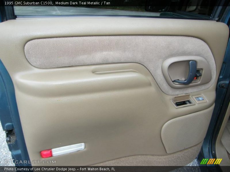 Medium Dark Teal Metallic / Tan 1995 GMC Suburban C1500