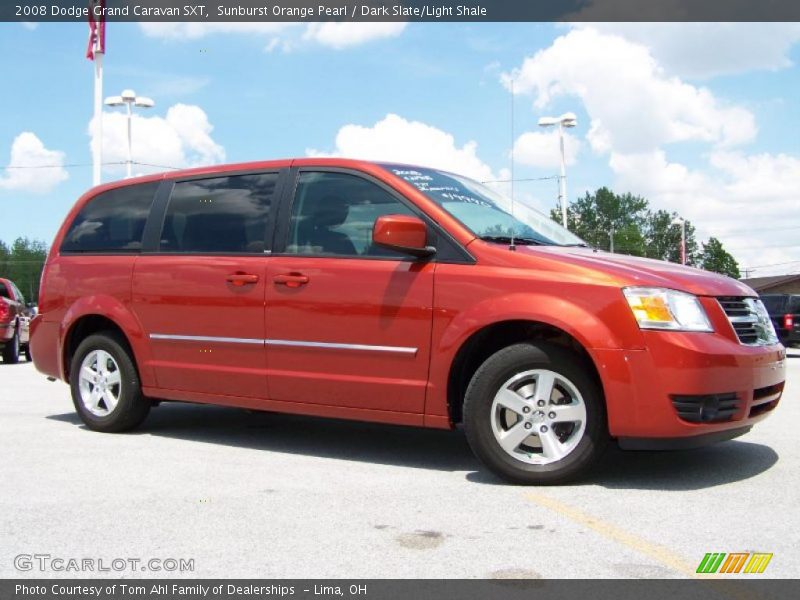 Sunburst Orange Pearl / Dark Slate/Light Shale 2008 Dodge Grand Caravan SXT