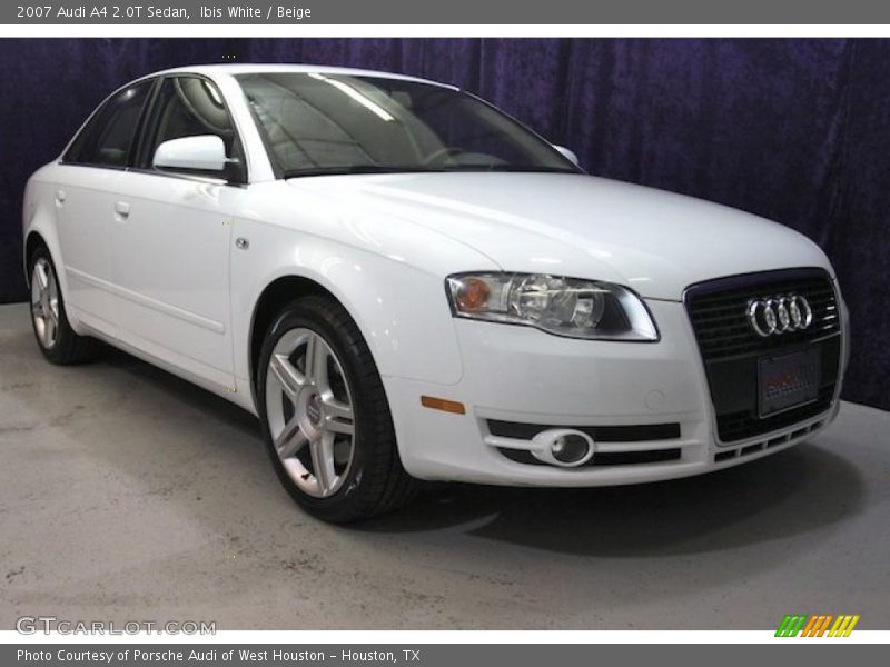 Ibis White / Beige 2007 Audi A4 2.0T Sedan