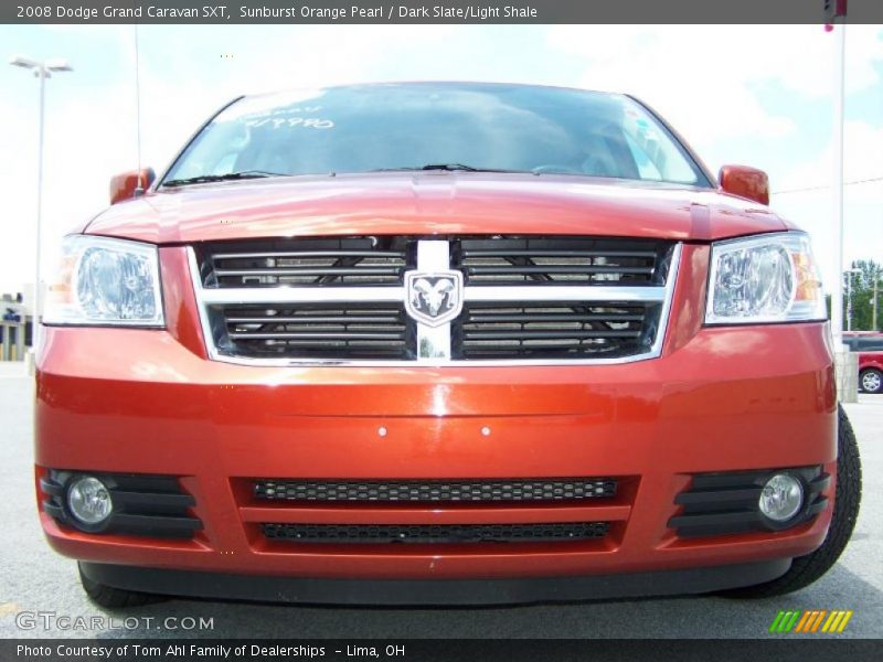 Sunburst Orange Pearl / Dark Slate/Light Shale 2008 Dodge Grand Caravan SXT