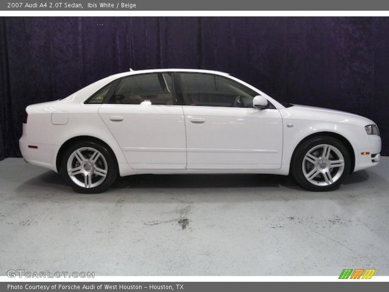 Ibis White / Beige 2007 Audi A4 2.0T Sedan