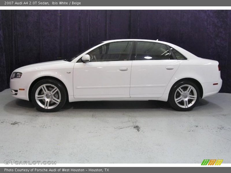 Ibis White / Beige 2007 Audi A4 2.0T Sedan