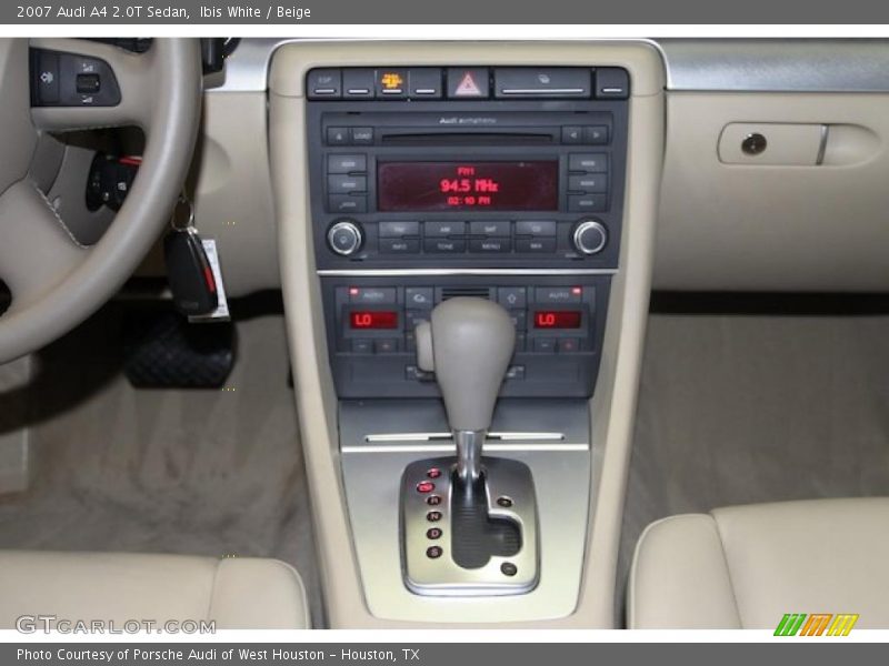 Ibis White / Beige 2007 Audi A4 2.0T Sedan