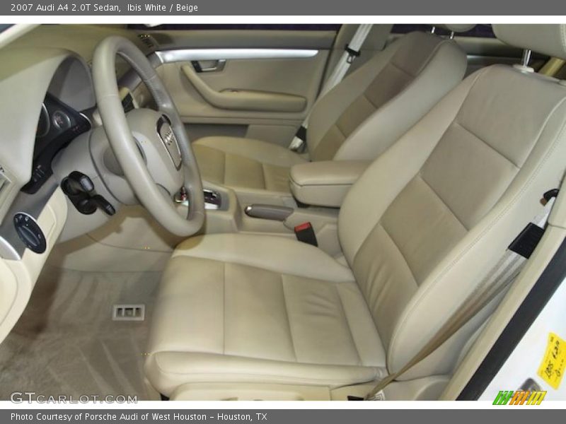 Ibis White / Beige 2007 Audi A4 2.0T Sedan