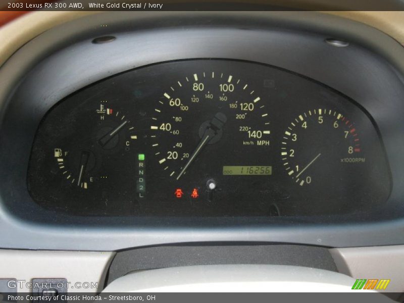 White Gold Crystal / Ivory 2003 Lexus RX 300 AWD