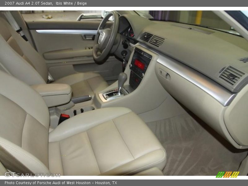 Ibis White / Beige 2007 Audi A4 2.0T Sedan